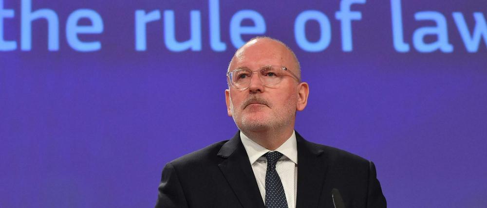 Eu-Kommissionsvize Frans Timmermans am Mittwoch in Brüssel.