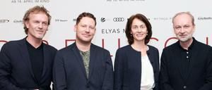 V.l.n.r.: Produzent Christoph Müller, Regisseur Marco Kreuzpaintner, Katarina Barley (SPD) und Ferdinand von Schirach.