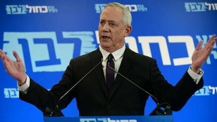 Benny Ganz im Wahlkampf 