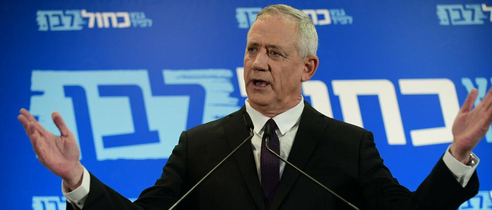 Benny Ganz im Wahlkampf 