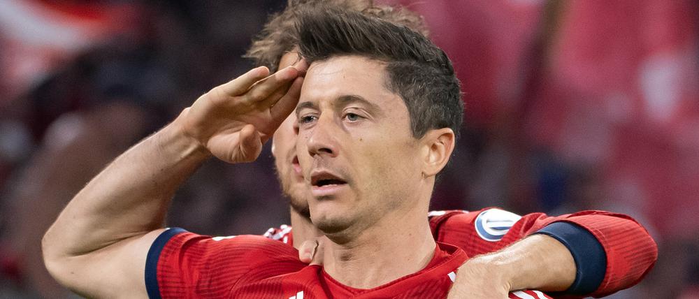 Auftrag erfüllt. Robert Lewandowski wurde zur Halbzeit eingewechselt und war an drei Toren beteiligt.