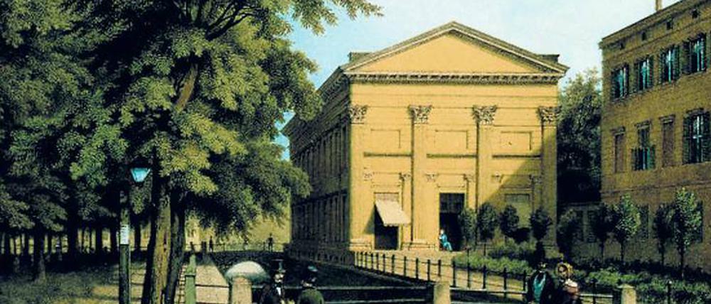 Humboldt hielt einen Teil seiner Kosmos-Vorlesungen in der Singakademie, jetzt Sitz des Maxim Gorki Theaters. 
