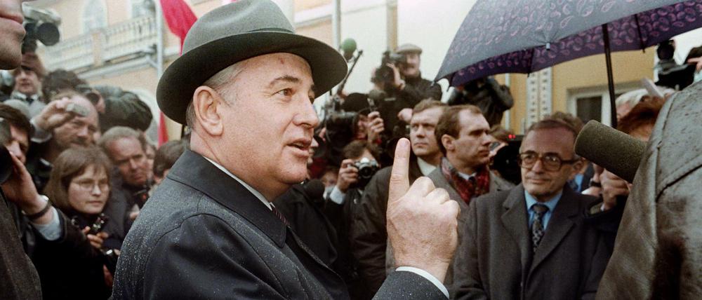 Held des Rückzugs: Michail Gorbatschow 1989.