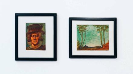 Parapsychologie. Nüsslein fertigte sechs verschiedene Porträts seiner Auftraggeberin an. Die Landschaften gehören dazu.