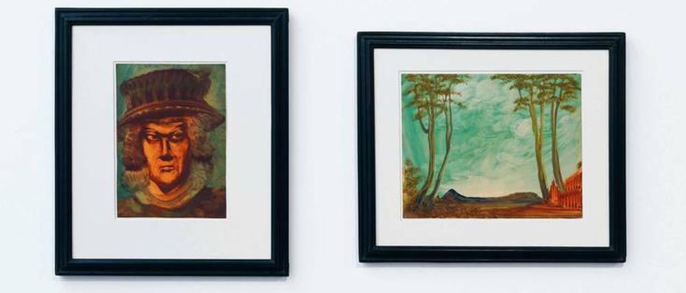 Parapsychologie. Nüsslein fertigte sechs verschiedene Porträts seiner Auftraggeberin an. Die Landschaften gehören dazu.