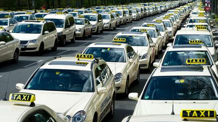 Am Mittwoch wollen Taxifahrer in Berlin protestieren. (Archivbild von 2012).