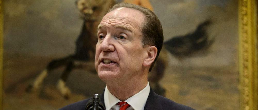 Der bisherige Staatssekretär im US-Finanzministerium und Trump-Vertraute David Malpass.