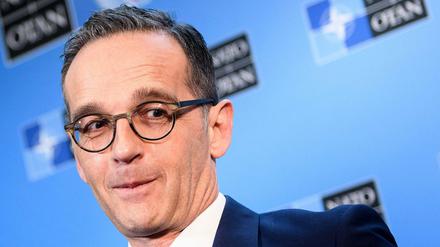 Der deutsche Außenminister Heiko Maas bei der Feier zum 70. Geburtstag der Nato.