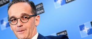 Der deutsche Außenminister Heiko Maas bei der Feier zum 70. Geburtstag der Nato.