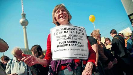 In Protestlaune: 40.000 Teilnehmer zählten die Demo-Veranstalter.
