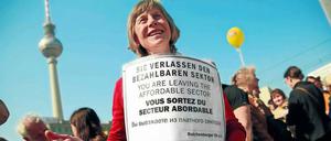 In Protestlaune: 40.000 Teilnehmer zählten die Demo-Veranstalter.