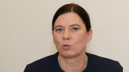 Senatorin Sandra Scheeres zu Besuch im Droste-Hülshoff-Gymnasium, Berlin-Zehlendorf.
