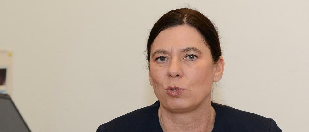 Senatorin Sandra Scheeres zu Besuch im Droste-Hülshoff-Gymnasium, Berlin-Zehlendorf.