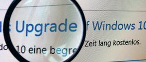 Microsoft rät zum Upgrade auf Windows 10.