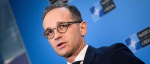 Bundesaußenminister Heiko Maas (SPD) beim Jubiläumstreffen der Außenminister der Nato-Staaten am 4. April in Washington. 