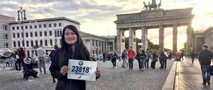 Michelle Kay aus Toronto läuft am Sonntag den Halbmarathon in Berlin.