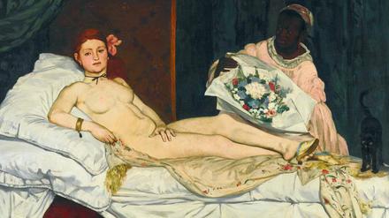 Édouard Manets Gemälde „Olympia“ aus dem Jahr 1863 machte Skandal beim Salon von 1865.
