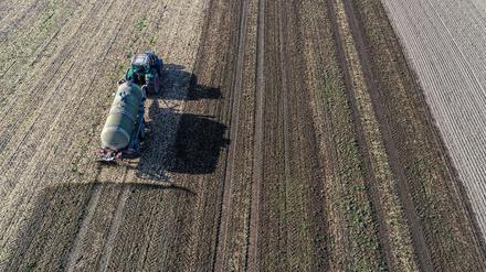 Einsatz auf dem Feld: In vielen Regionen Deutschlands sind die Felder überdüngt. 