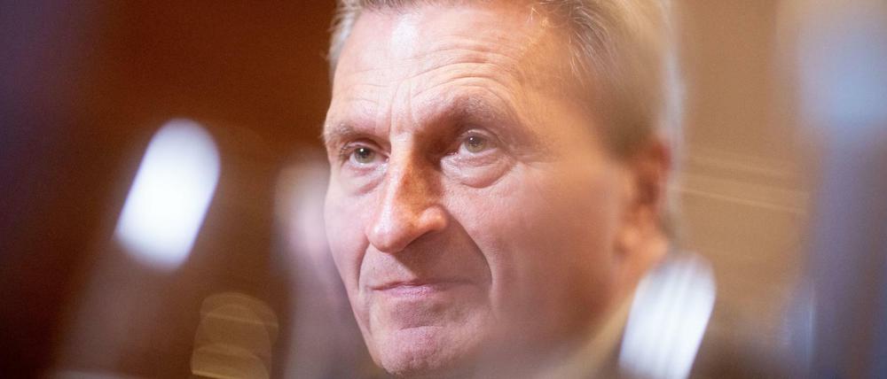 Günther Oettinger (CDU), EU-Kommissar für Haushalt und Personal