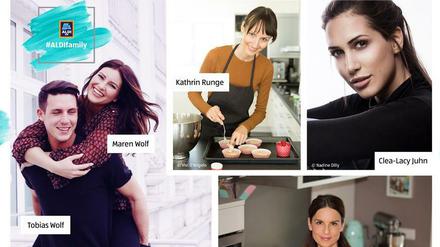 Die Aldi-Family: Aldi Süd setzt beim Marketing verstärkt auf Influencer.