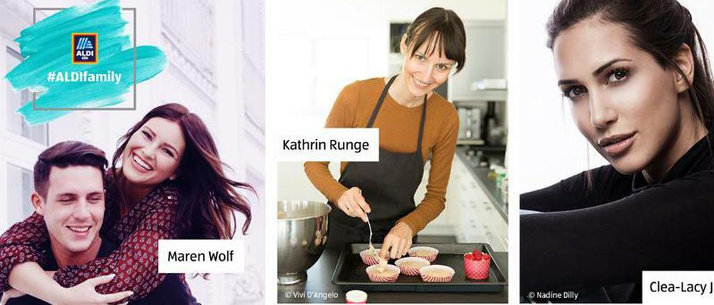 Die Aldi-Family: Aldi Süd setzt beim Marketing verstärkt auf Influencer.