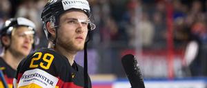 Blick in die Zukunft: Ob Leon Draisaitl auch bei der Eishockey-WM im Mai das deutsche Trikot anhaben wird, ist noch ungewiss.