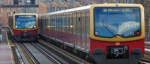 S-Bahn-Fahrzeuge in Berlin.
