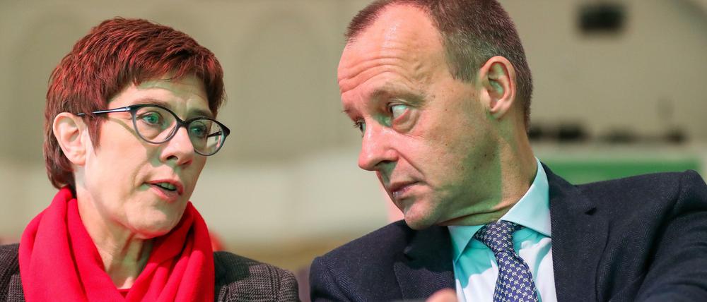 Annegret Kramp-Karrenbauer mit Friedrich Merz (Archivbild)