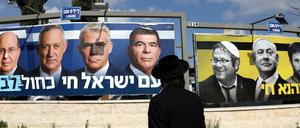 Parlamentswahl in Israel: Blau-Weiß fordert Likud heraus.