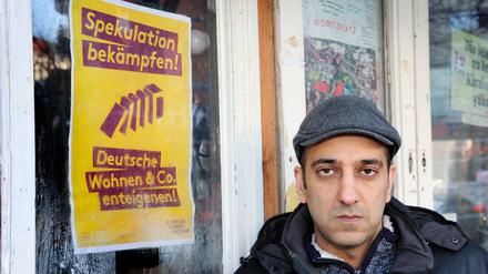 Entschlossen: Rouzbeh Taheri will Immobilienkonzerne wie die Deutsche Wohnen enteignen. Die Zahl der Unterstützer ist groß. 