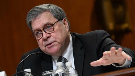 US-Justizminister William Barr am Mittwoch bei einer Anhörung vor dem Kongress.