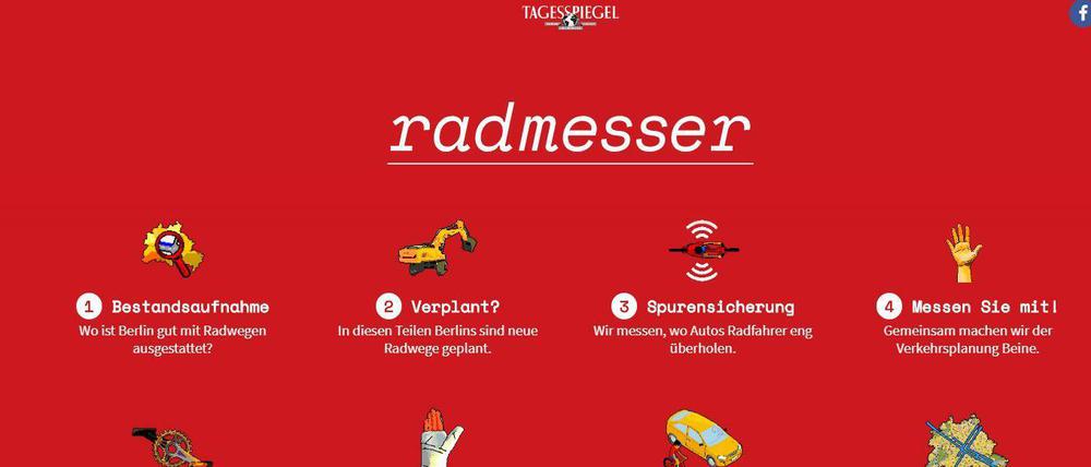 Der "Radmesser" des Tagesspiegel