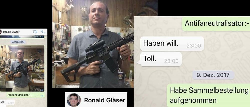Der WhatsApp-Chat zwischen den AfD-Politikern Ronald Gläser und Stephan Wirtensohn.