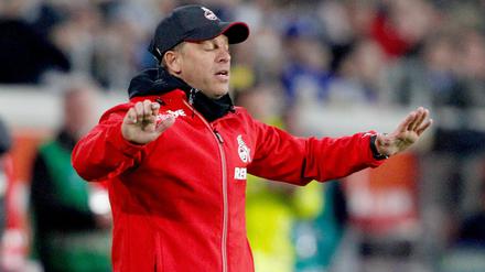 Markus Anfang, Kölns Trainer, stürmte unmittelbar nach dem Schlusspfiff aus dem Stadion.