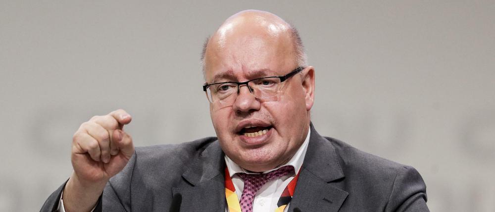 Peter Altmaier (CDU), Bundesminister für Wirtschaft und Energie, spricht beim CDU-Bundesparteitag.
