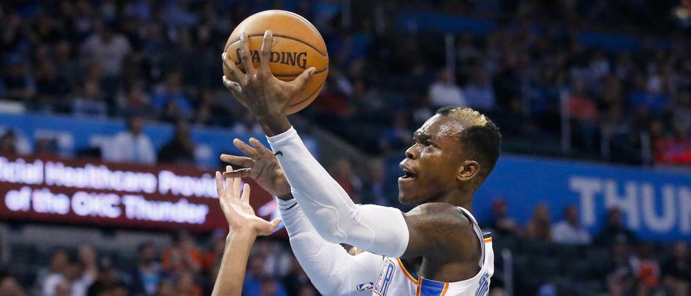 Voll fokussiert. Dennis Schröder und Oklahoma City wollen in den Play-offs überzeugen.