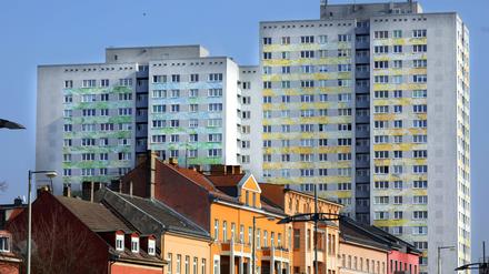Historischer und moderner Wohnraum an der Frankfurter Allee im Brliner Bezirk Friedrichshain