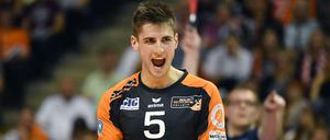 Berlins Moritz Reichert besitzt ein großes Aufschlagrepertoire.