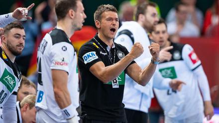 Das reicht. Deutschlands Nationaltrainer Christian Prokop freut sich