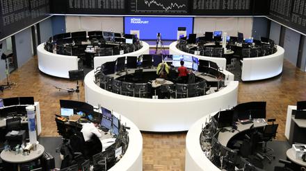 Der Handelssaal der Deutschen Börse in Frankfurt am Main am vergangenen Freitag.
