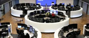 Der Handelssaal der Deutschen Börse in Frankfurt am Main am vergangenen Freitag.