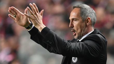 Wohlgeformt: Eintracht Frankfurts Trainer Adi Hütter hat seinem Team in dieser Saison ein Gesicht gegeben.