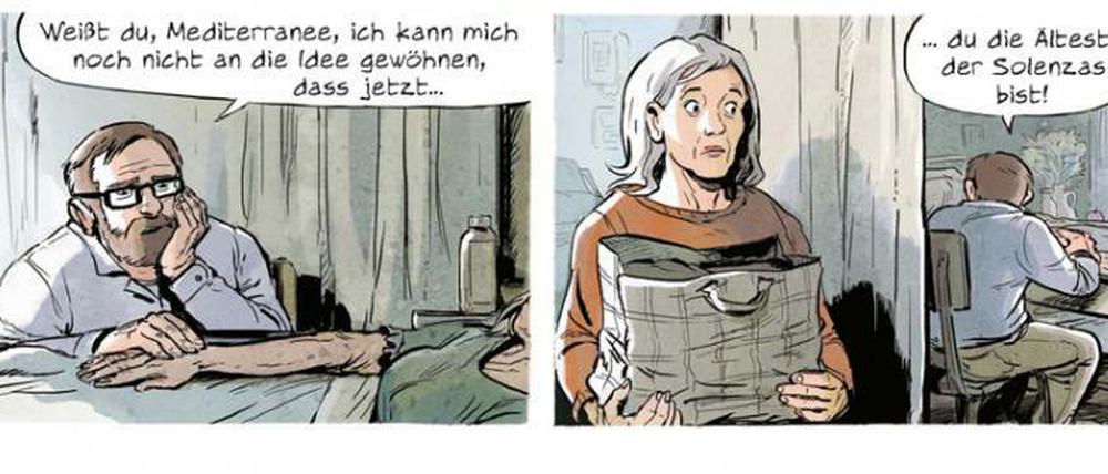 Abschied und Neuanfang. Eine Szene aus „Das unabwendbare Altern der Gefühle“.