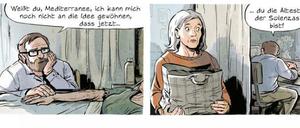 Abschied und Neuanfang. Eine Szene aus „Das unabwendbare Altern der Gefühle“.