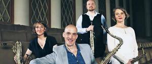 Das Saxofon ist „Instrument des Jahres“. Das Clair-Obscur-Quartett.