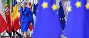 Theresa May in Brüssel. 