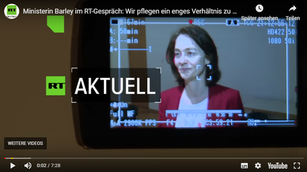 Im russischen Propagandakanal: Die SPD-Spitzenkandidatin bei der Europawahl, Katarina Barley.