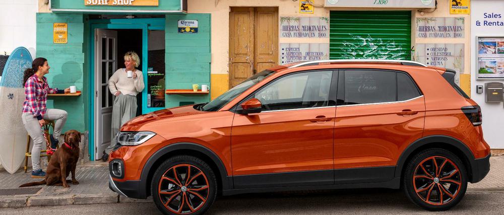 Der T-Cross, Volkswagens kleinster SUV, ist ziemlich groß geworden.