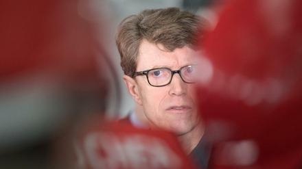 Flughafenchef Engelbert Lütke Daldrup im Hauptterminal auf dem Flughafen Berlin-Brandenburg (BER). 