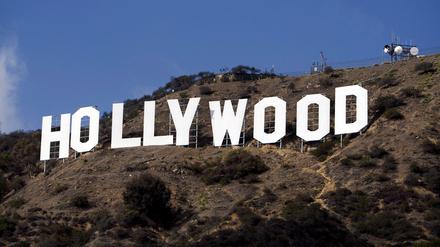 Beliebte Touristenattraktion. Der berühmte Schriftzug an den Hollywood-Hills.